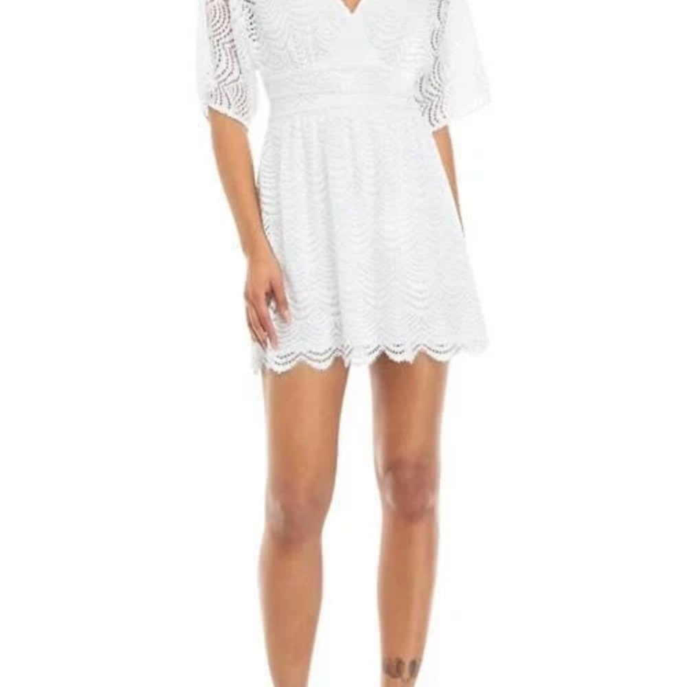 Lilly Pulitzer White Lace Dress M Parigi Skort NWT